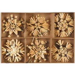 Depot Anhanger Strohsterne Ca. 6Cm 12Er Set