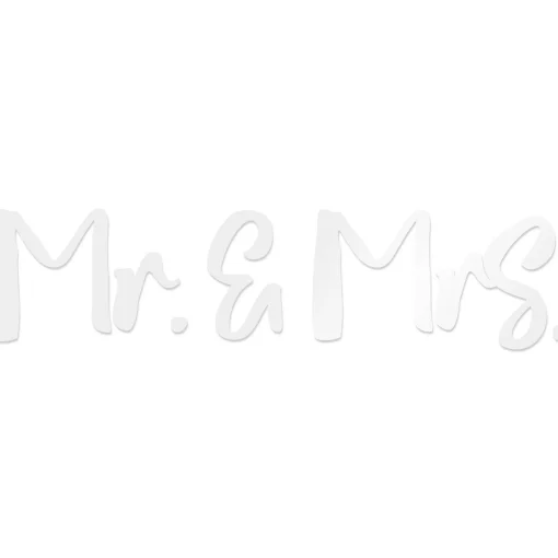 Depot Autocollant Pour Voiture Mr & Mrs Discount