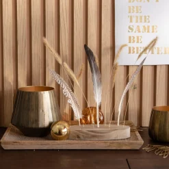 Depot Barre Décorative Avec Fleurs Sechees Flash Sale