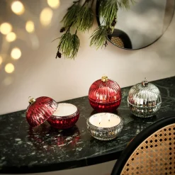 Depot Bougie A Motif Xl Boule D'Arbre New