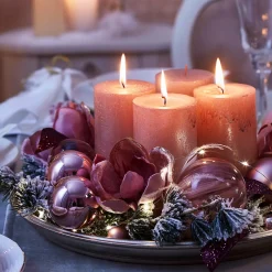 Depot Bougie Pilier Finition Metallisee