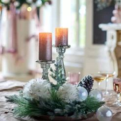 Depot Bougie Pilier Finition Metallisee