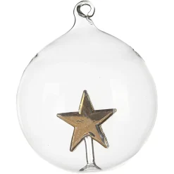 Depot Boule De Noël En Verre Etoile