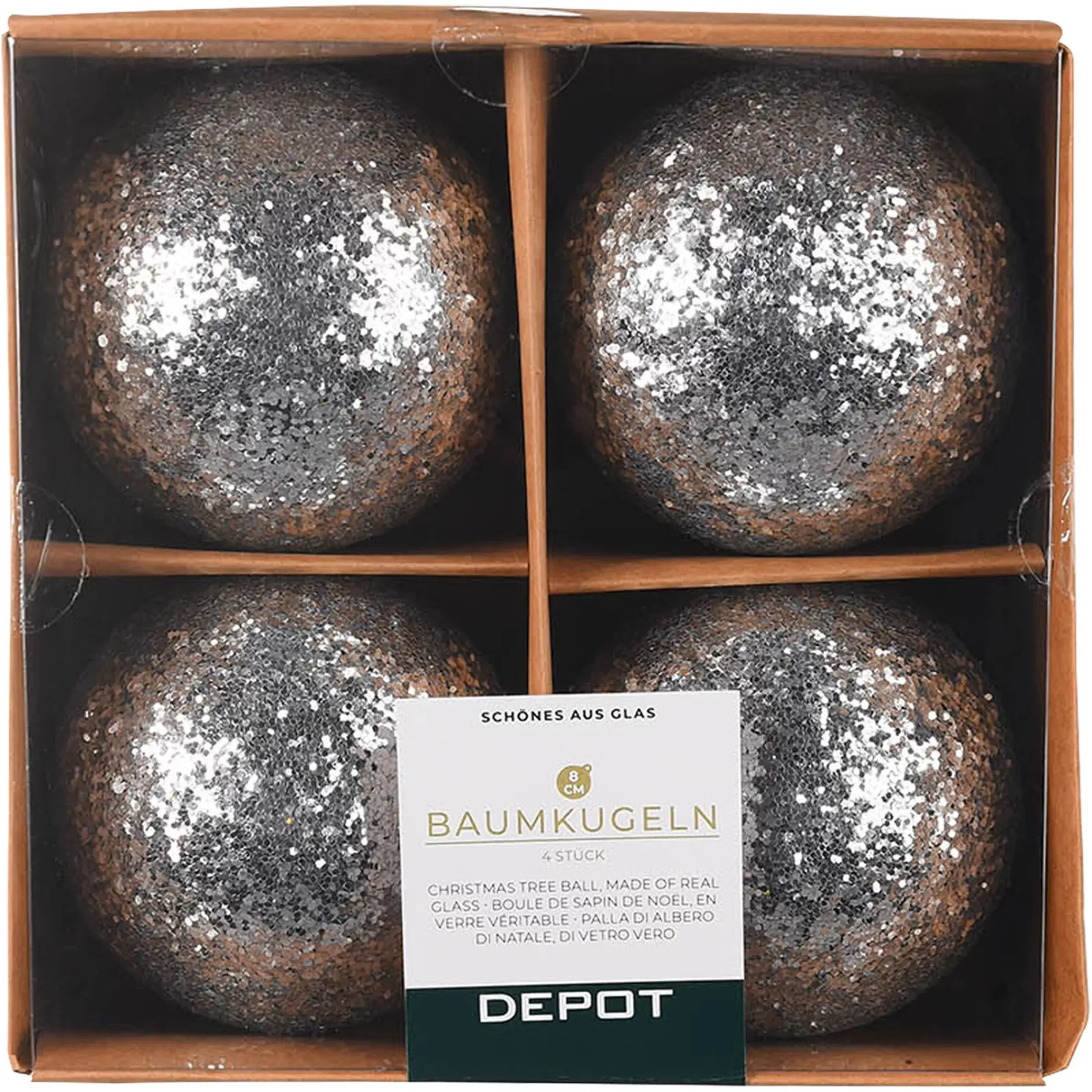 Depot Boule De Noël En Verre Glimmer