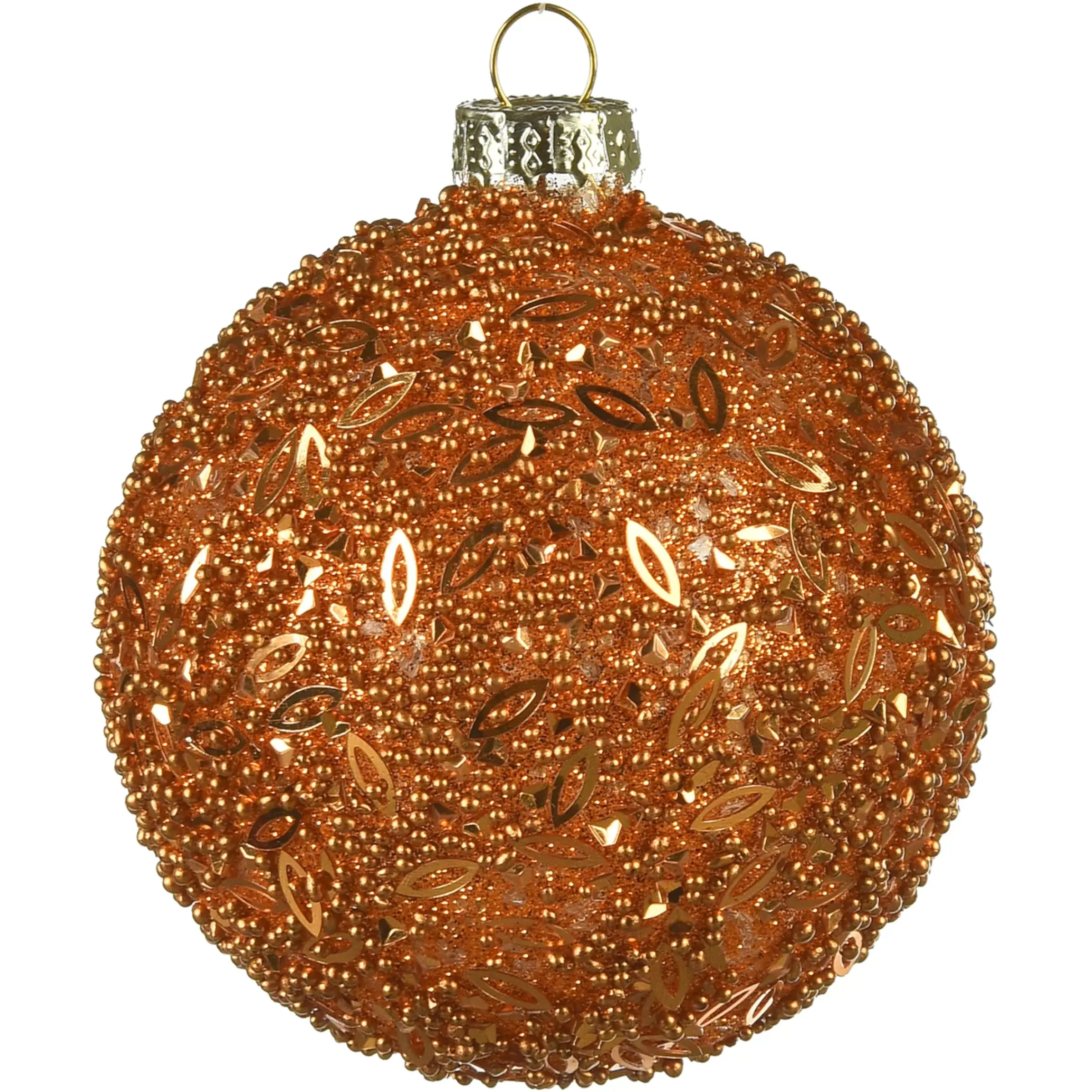 Depot Boule De Noël En Verre Granules A Paillettes