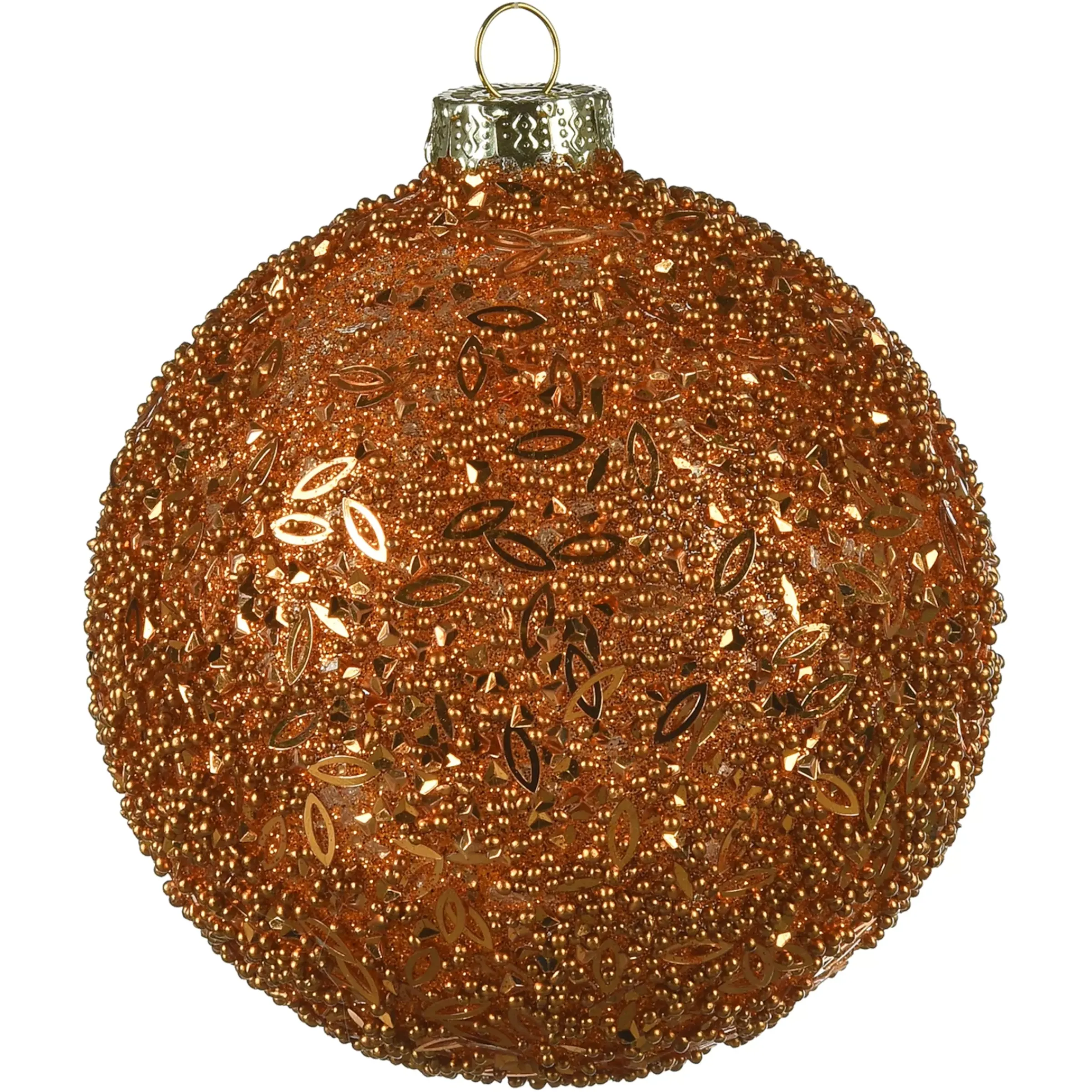 Depot Boule De Noël En Verre Granules A Paillettes