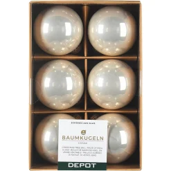 Depot Boules De Noël En Verre Opal