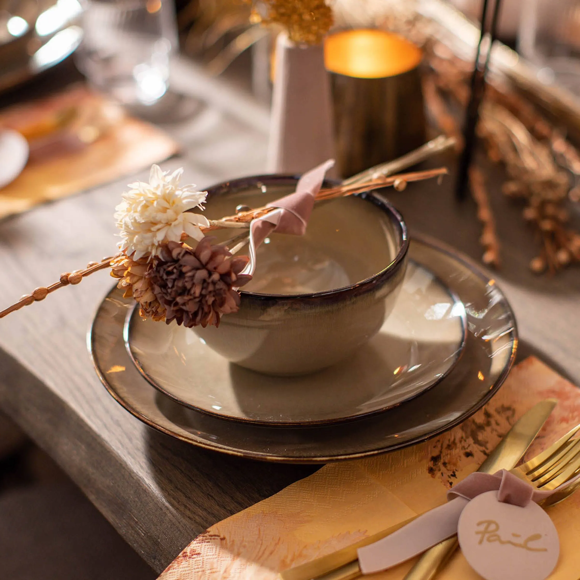 Depot Bouquet De Fleurs Artificielles Dahlia Best Sale