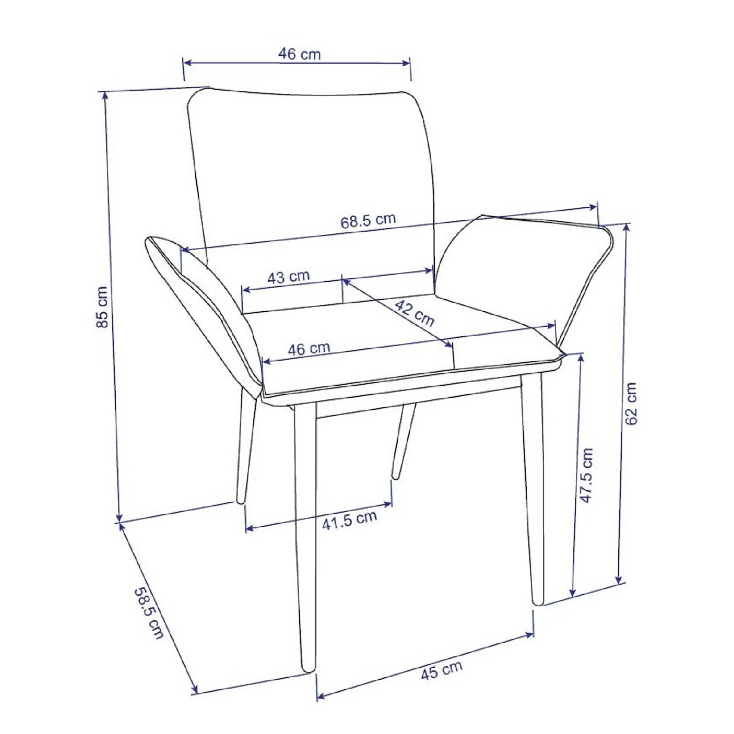 Depot Chaise Avec Accoudoirs Emma Best