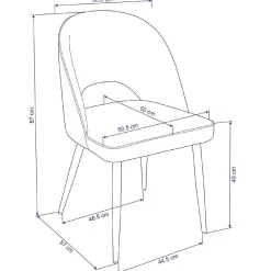 Depot Chaise En Velours Rafael Outlet