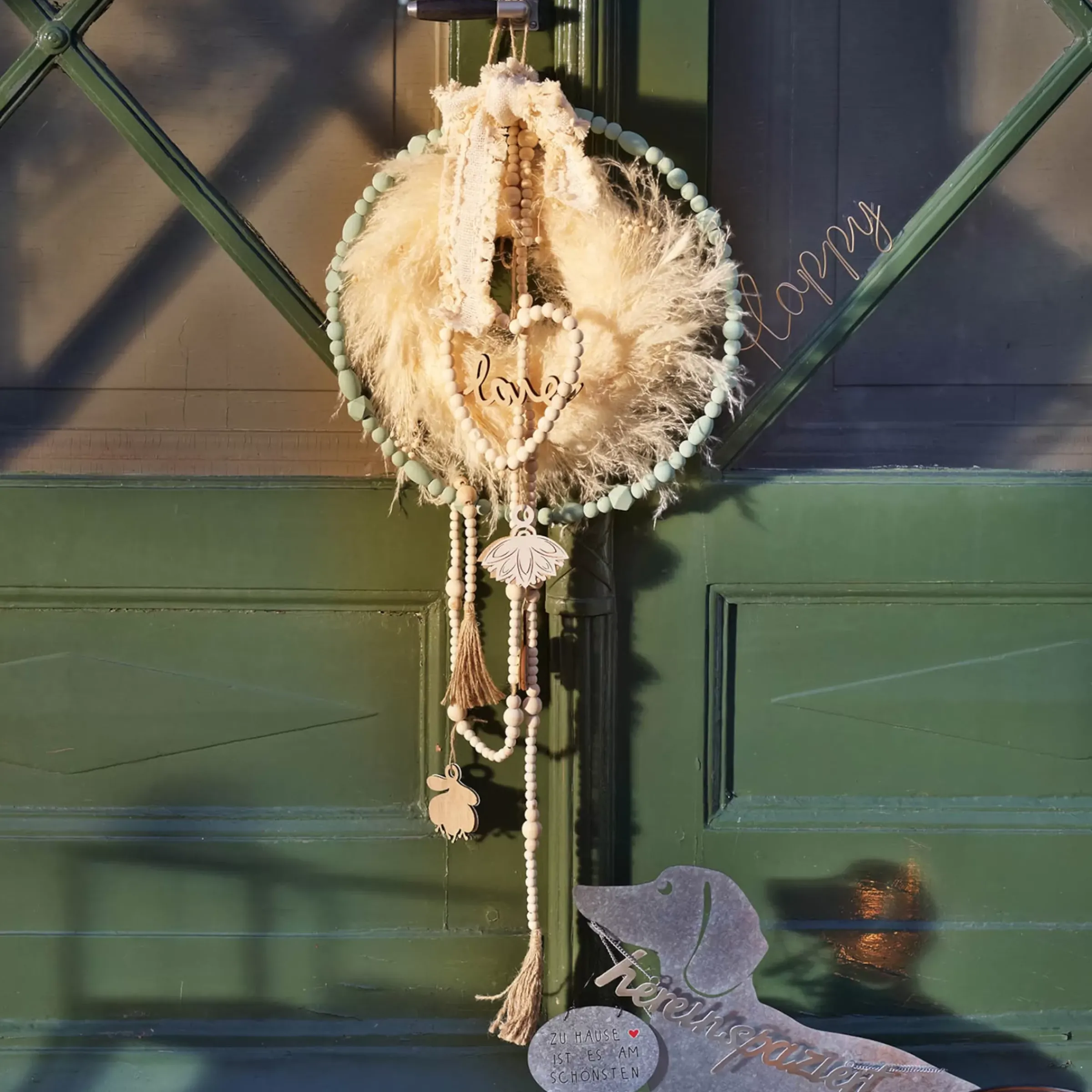 Depot Couronne De Fleurs Sechees Fluffy