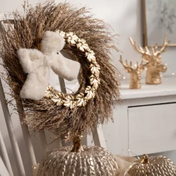 Depot Couronne De Fleurs Sechees Epi Hot