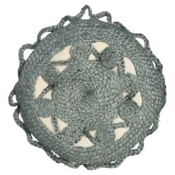 Depot Coussin En Jute Flower Outlet