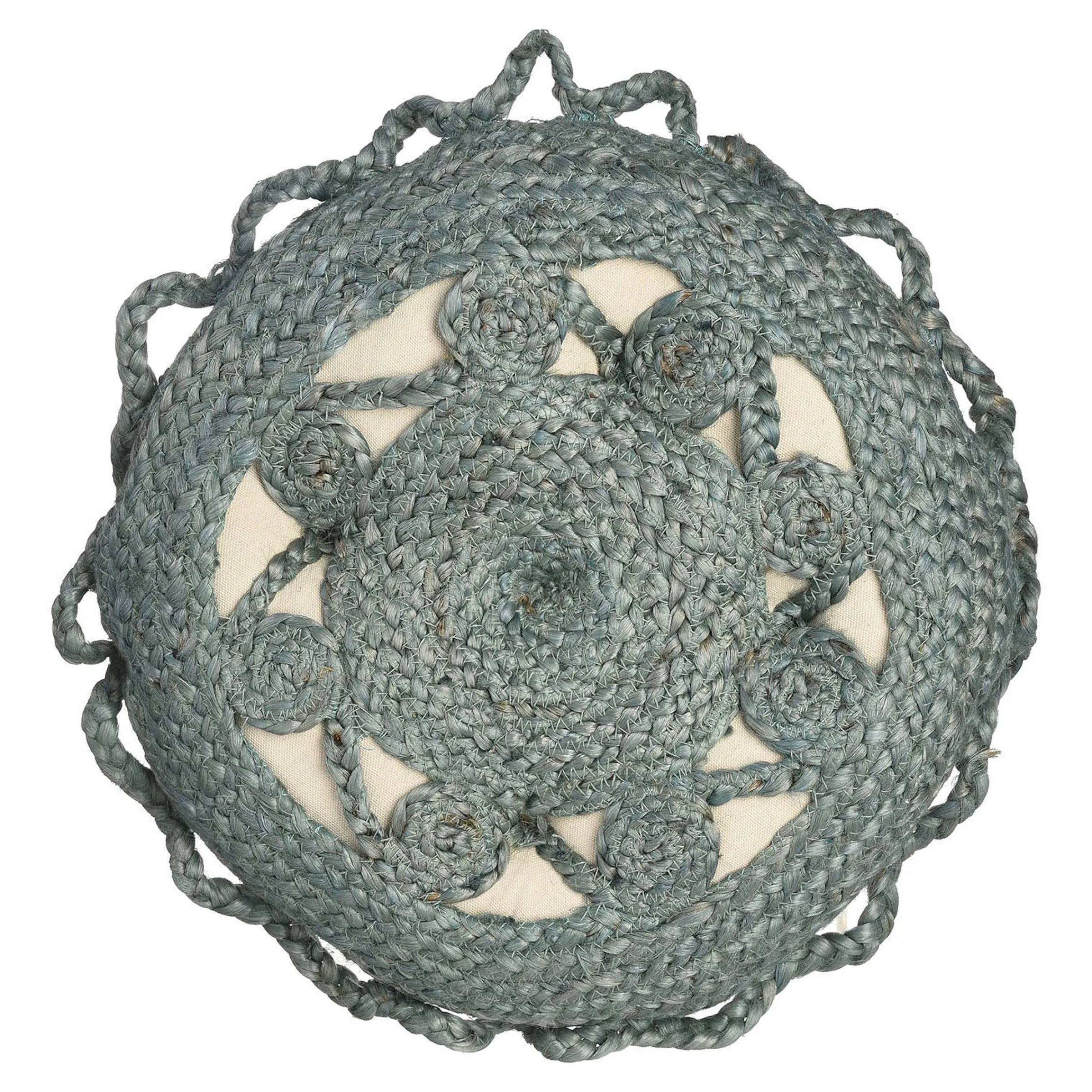 Depot Coussin En Jute Flower Outlet