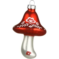 Depot Décorations D'Arbre En Verre Champignon Folklore