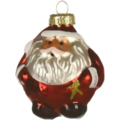 Depot Décorations De Sapin En Verre Santa Claus