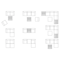 Depot Element De Tabouret D'Exterieur Emil En Acacia, Modulaire Fashion