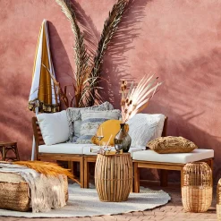 Depot Element De Tabouret D'Exterieur Emil En Acacia, Modulaire Fashion