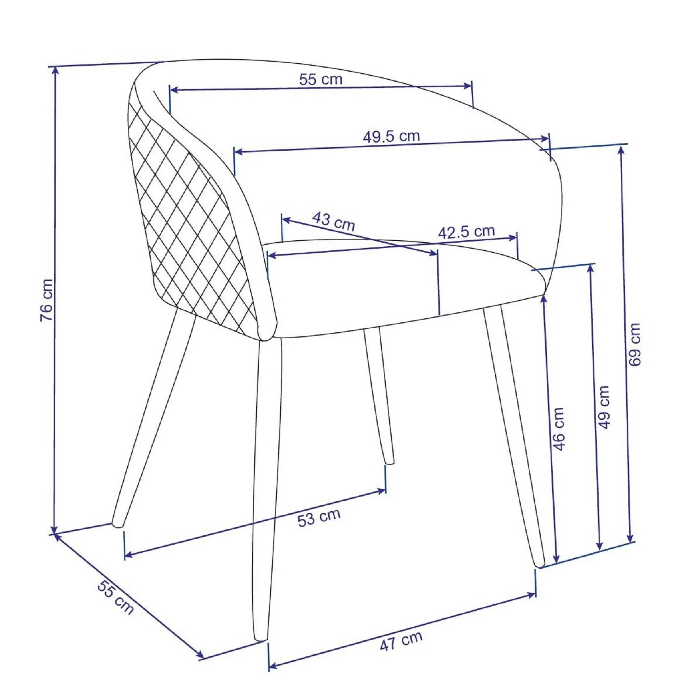 Depot Fauteuil En Velours Anabell Outlet