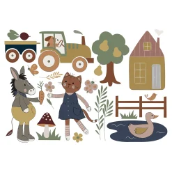 Depot Feuilles De Stickers Muraux Little Farm New