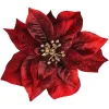 Depot Fleur Artificielle Poinsettia Sur Clip