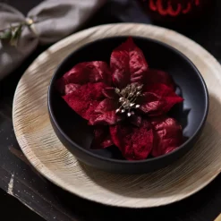 Depot Fleur Artificielle Poinsettia Sur Clip