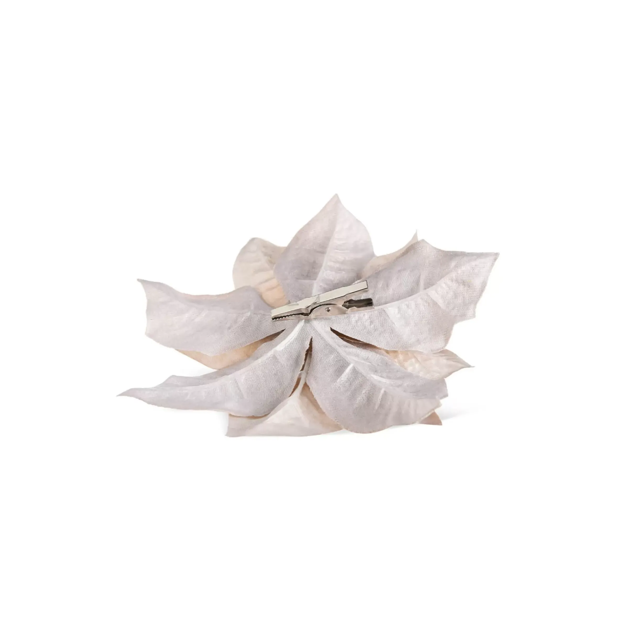 Depot Fleur Artificielle Poinsettia Sur Clip
