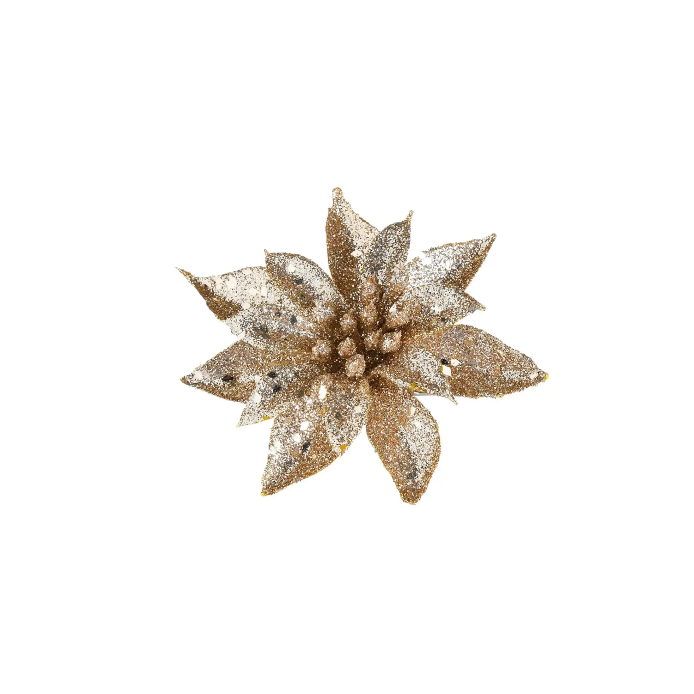 Depot Fleur Artificielle Scintillante Etoile De Noël Sur Clip