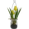 Depot Fleur Artificielle Tulipe Dans Vase En Verre