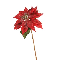 Depot Fleur De Tige Artificielle Poinsettia