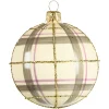 Depot Glas-Weihnachtskugel Checkered