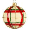 Depot Glas-Weihnachtskugel Checkered