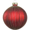 Depot Glas-Weihnachtskugel Glitterstripe
