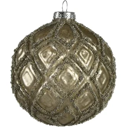 Depot Glas-Weihnachtskugel Sugar Romb