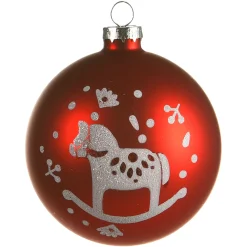 Depot Glas-Weihnachtskugel Tiere Folklore