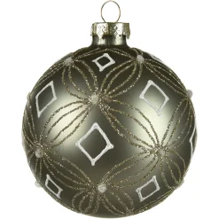 Depot Glas-Weihnachtskugel Vintage Glam