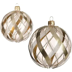 Depot Glas-Weihnachtskugel-Set Doublecheck