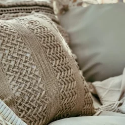 Depot Housse De Coussin En Tricot Stripe