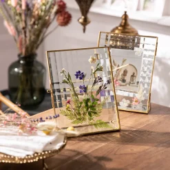 Depot Melange De Fleurs Et De Feuilles Sechees, Presse