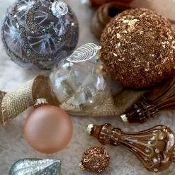 Depot Mini-Boule De Noël En Verre Granules A Paillettes