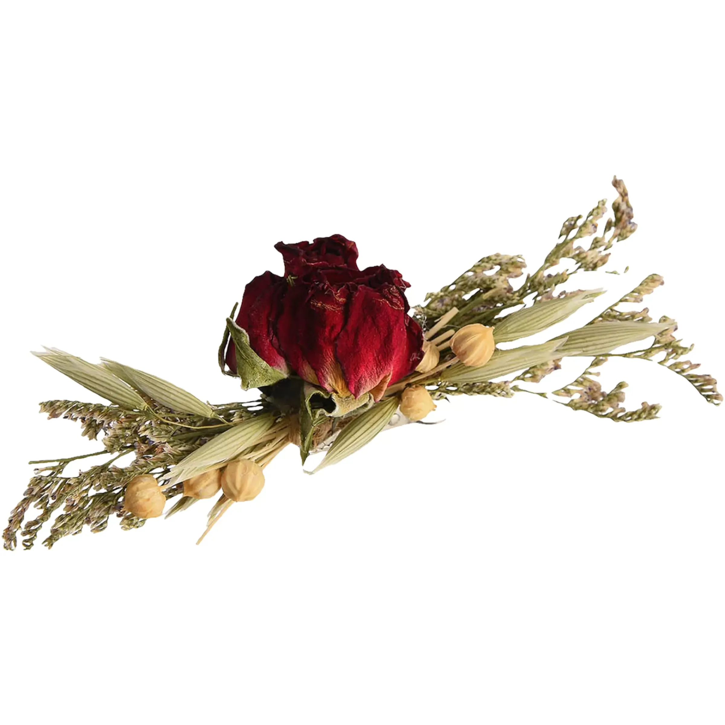 Depot Mini-Bouquet De Fleurs Sechees Sur Clip