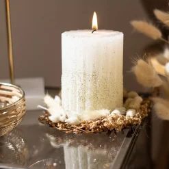 Depot Mini-Couronne De Fleurs Sechees Alma