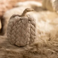 Depot Objet Décoratif Citrouille Tricotee En Torsade Sale