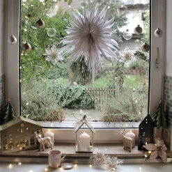 Depot Pendentif En Papier Décoratif Flocon De Neige Clearance