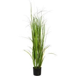 Depot Plante Artificielle Touffe D'Herbe En Pot