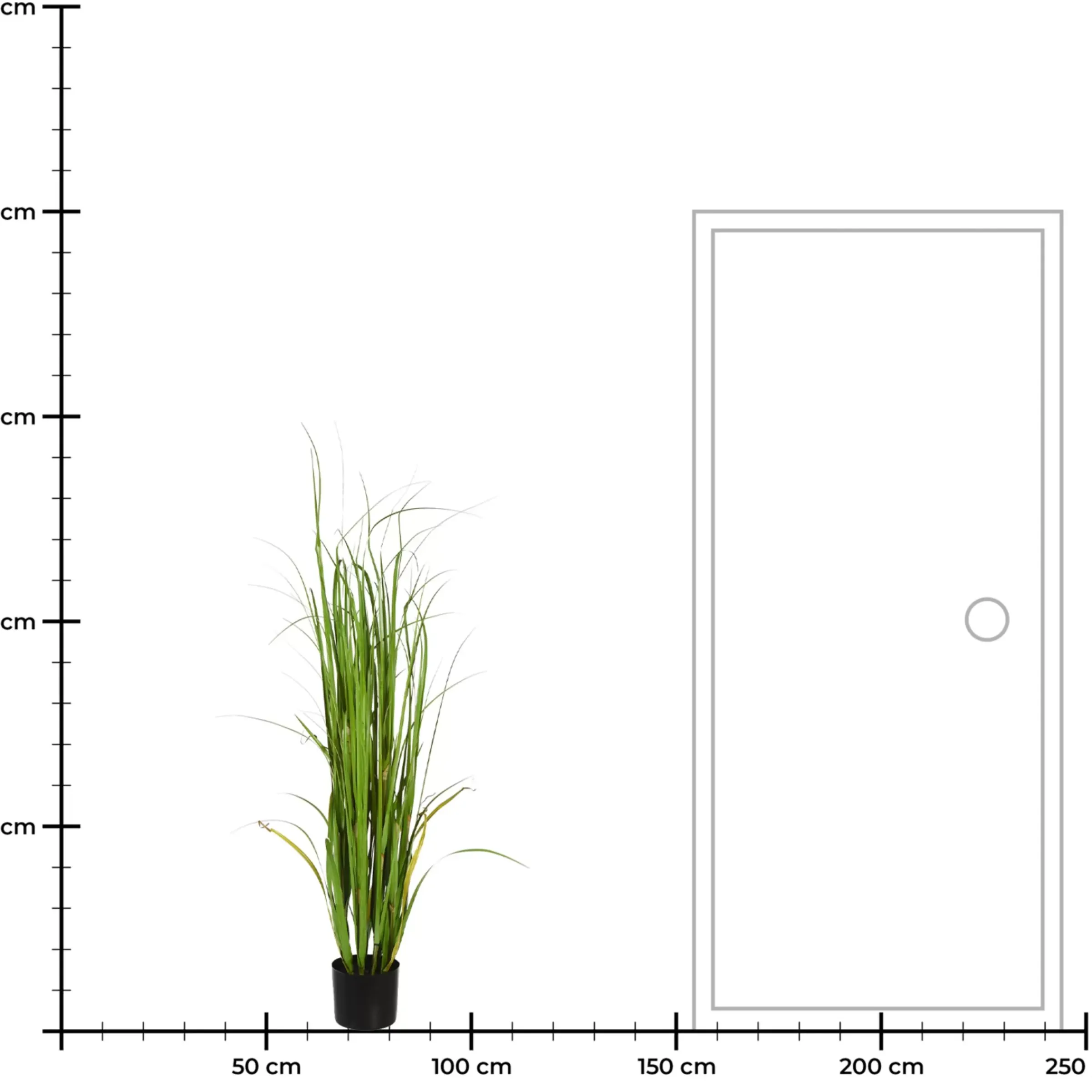 Depot Plante Artificielle Touffe D'Herbe En Pot