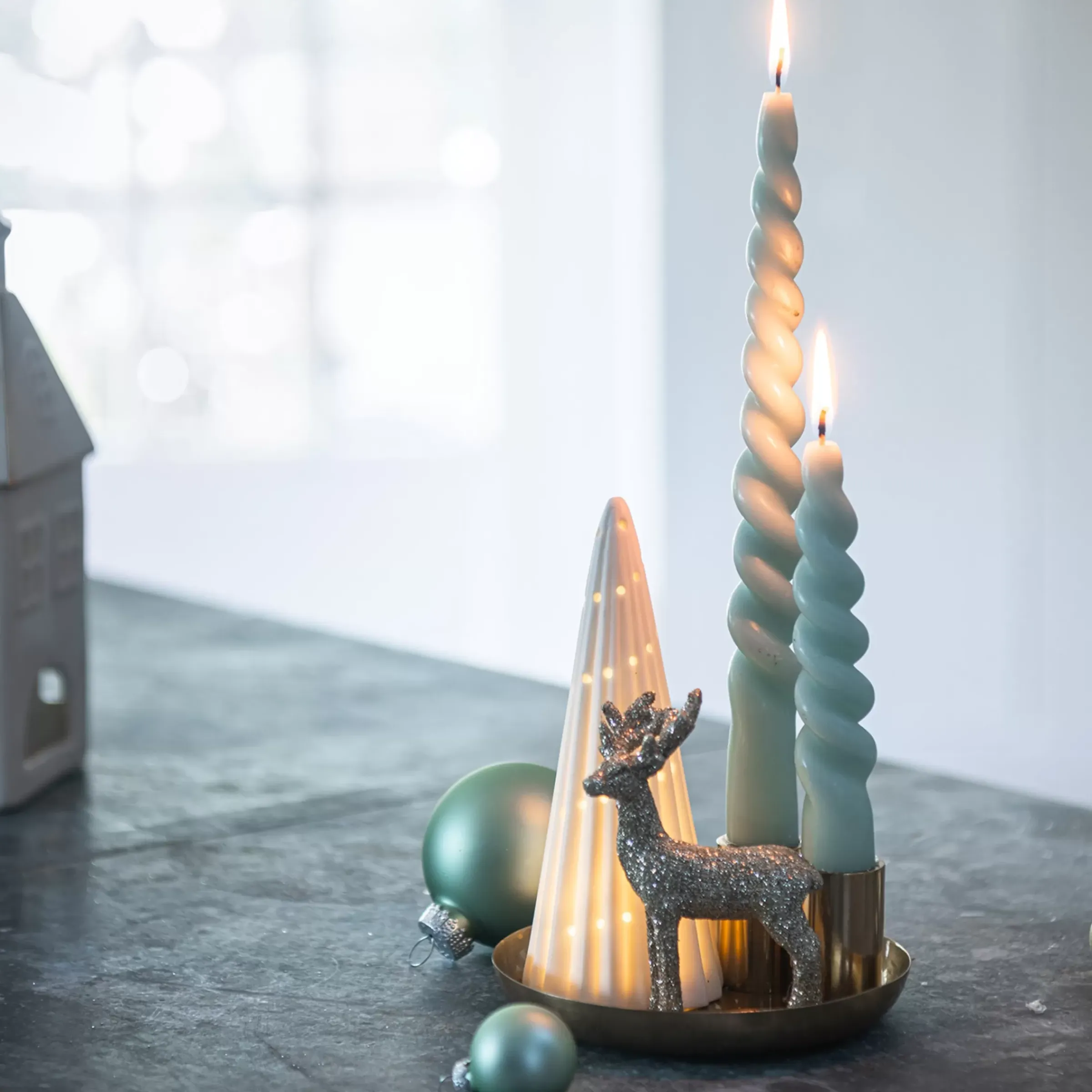 Depot Plateau Décoratif De Noël Golden Glam