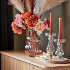 Depot Porte-Bougies A Tige Dry Flower