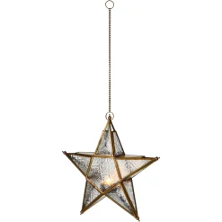 Depot Porte-Bougies Suspendu Etoile Antique