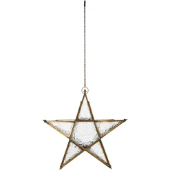 Depot Porte-Bougies Suspendu Etoile Antique